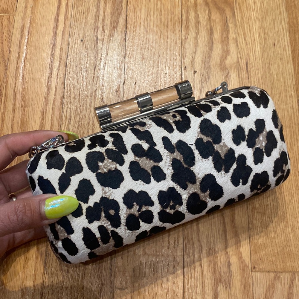 Calf print miniaudiere, almost new